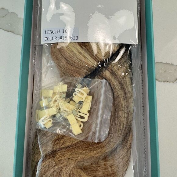 Remy Human Hair Extensions - Blonde 10” - Picture 3 of 8